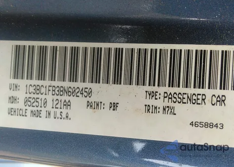 2011 Chrysler 200 Touring z USA, uszkodzony, nr VIN 1C3BC1FB3BN602450